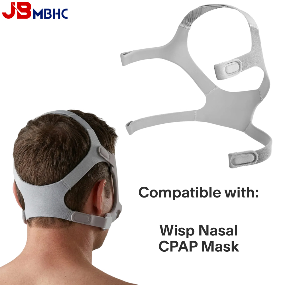 Cpap Mask Headgear Strap Clips - 1/2個入りヘッドギアストラップ、Wisp鼻枕マスクCPAP交換用ヘッドギア、Wispマスク用調整可能な鼻マスクストラップ