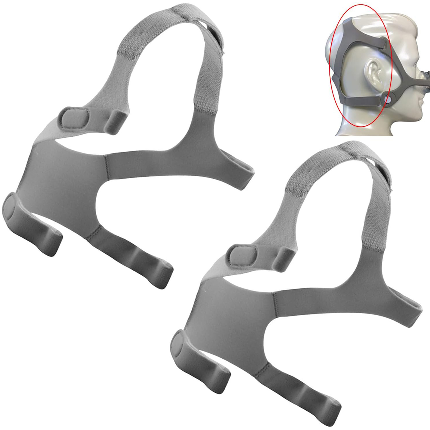 Cpap Mask Headgear Strap Clips - 2/1 パック ウィスプ ヘッドギア ストラップ ウィスプ鼻マスクと互換性あり、ウィスプ