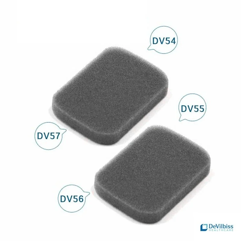 Cpap Filter Replacement Ultra Fine - 8個入り CPAPフィルター。DeVilbiss 54/55/56/57型睡眠時無呼吸症候群治療器用、超微細綿素材の交換用フィルター。再利用可能タイプと使い捨てタイプがあります。