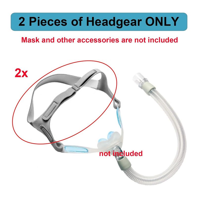 ABIT製、Nuance Pro CPAPマスク用ヘッドギア - Cpap Mask Headgear Strap Clips のレビューと価格