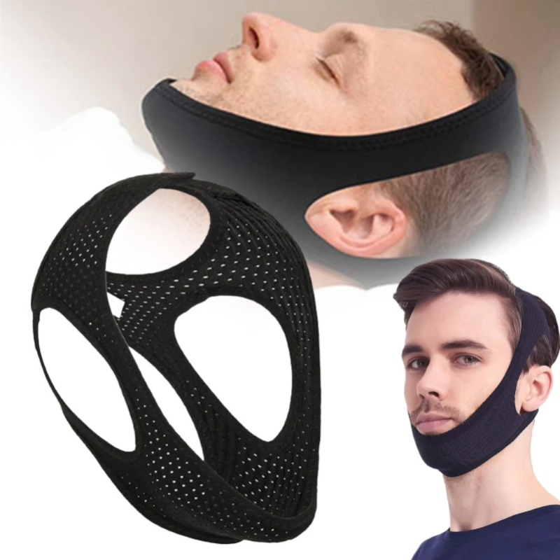男性と女性のための無呼吸症候群対策睡眠デバイス、調節可能なチ - Anti Snore Chin Strap Adjustable のレビューと価格