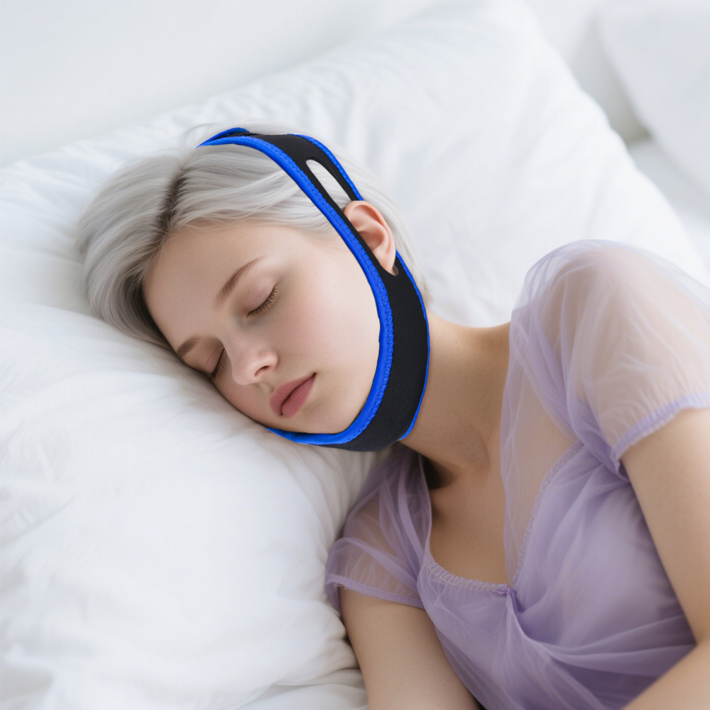 1P いびき防止用チンストラップ、調整可能ないびき防止ベルト - Anti Snore Chin Strap Adjustable のレビューと価格