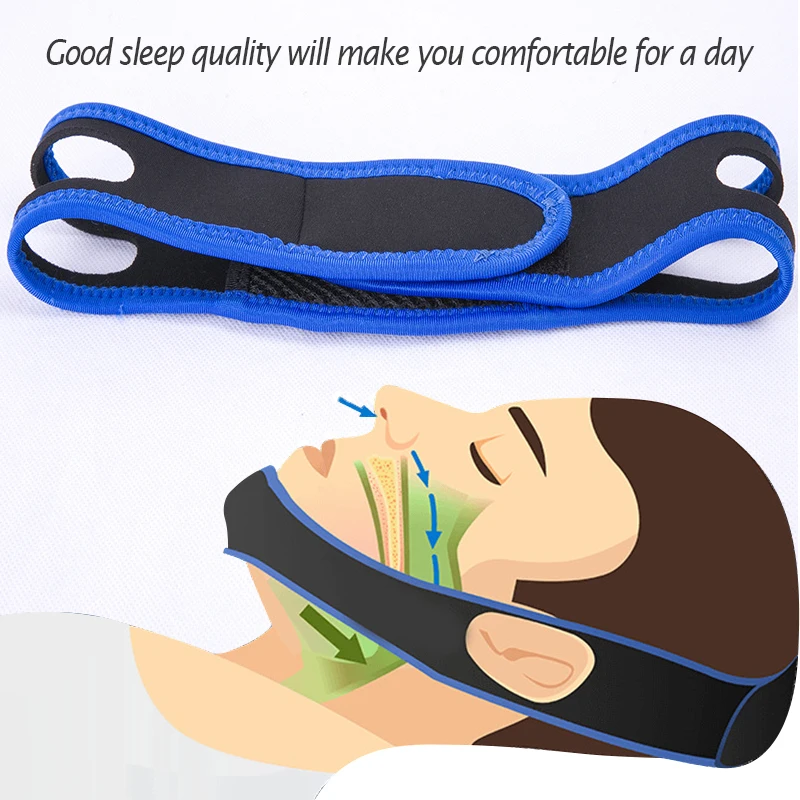 1P いびき防止用チンストラップ、調整可能ないびき防止ベルト - Anti Snore Chin Strap Adjustable のレビューと価格