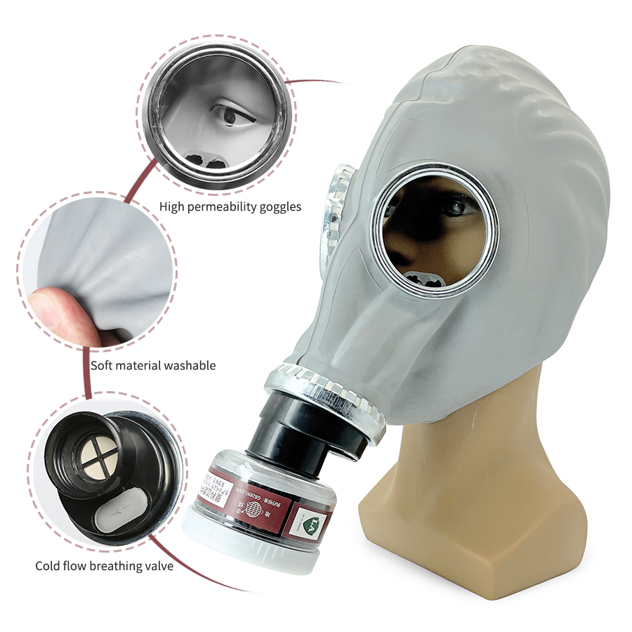 化学樹脂マスク産業安全フルフェイス防毒マスクペイント職場安全 - Cpap Full Face Mask Silicone Cushion のレビューと価格