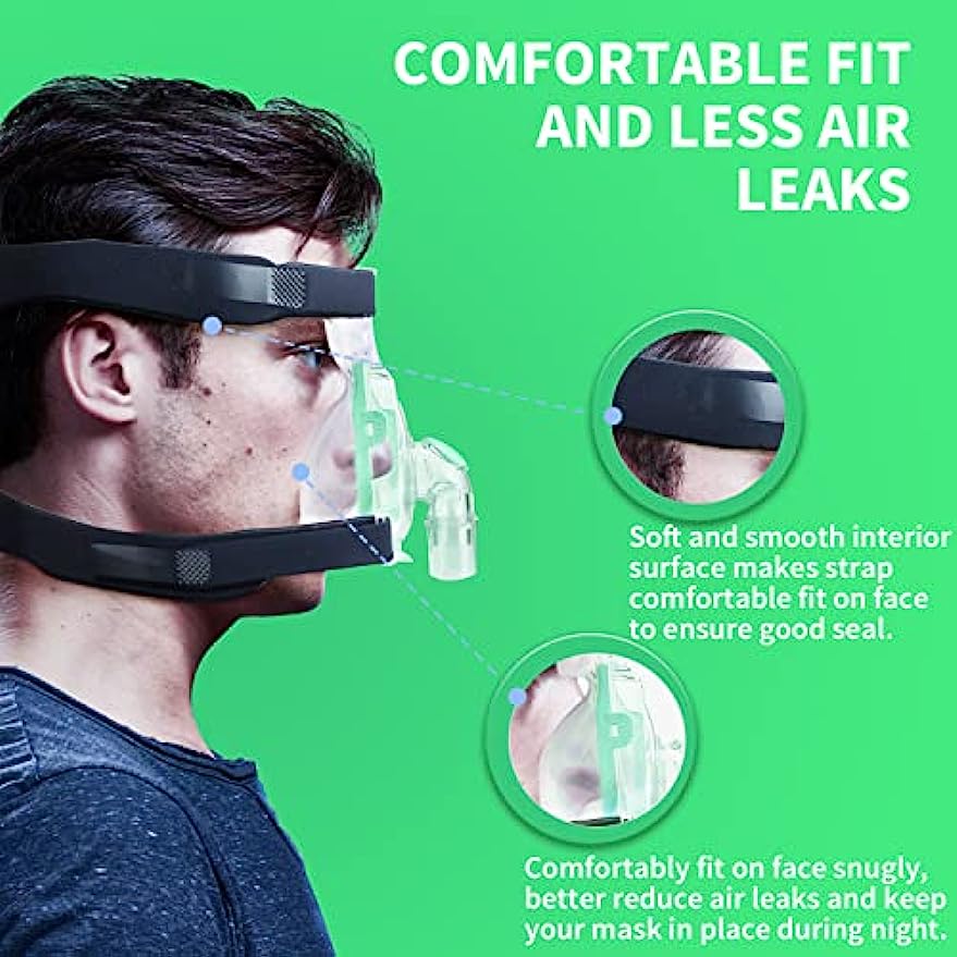 ユニバーサル弾性ヘッドギアCPAP交換ベルト - マスクなし - Anti Snore Chin Strap Adjustable のレビューと価格