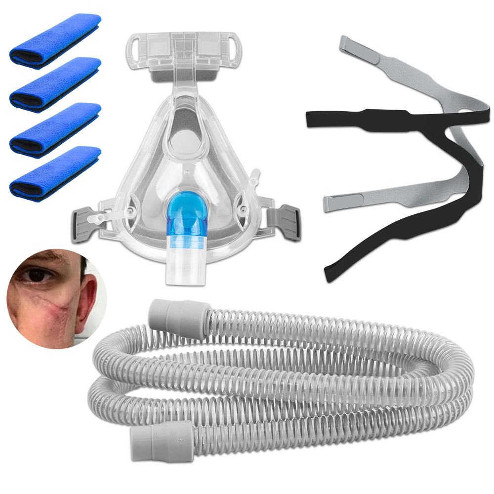 CPAP フルフェイスマスク 4 本のストラップ付き CPA - Cpap Mask Headgear Strap Clips のレビューと価格