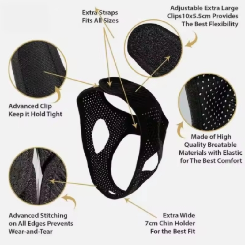 便利な健康調整可能ないびき防止マウスガード、睡眠改善、Vライ - Anti Snore Chin Strap Adjustable のレビューと価格