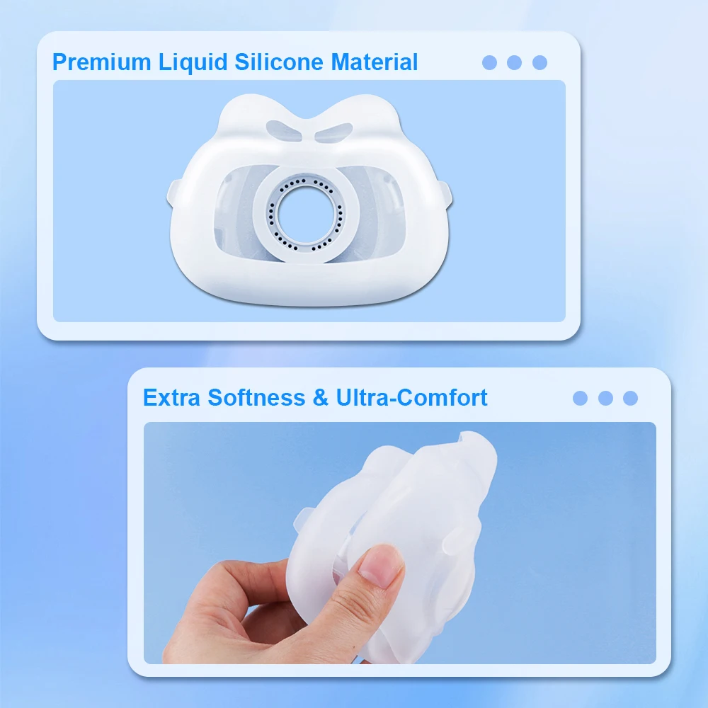 F40交換用フェイスマスククッション AirFit F40フ - Cpap Full Face Mask Silicone Cushion のレビューと価格