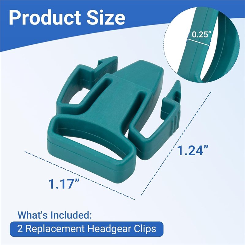 DT51 CPAP ヘッドギアクリップ交換用、Resmed  - Cpap Mask Headgear Strap Clips のレビューと価格
