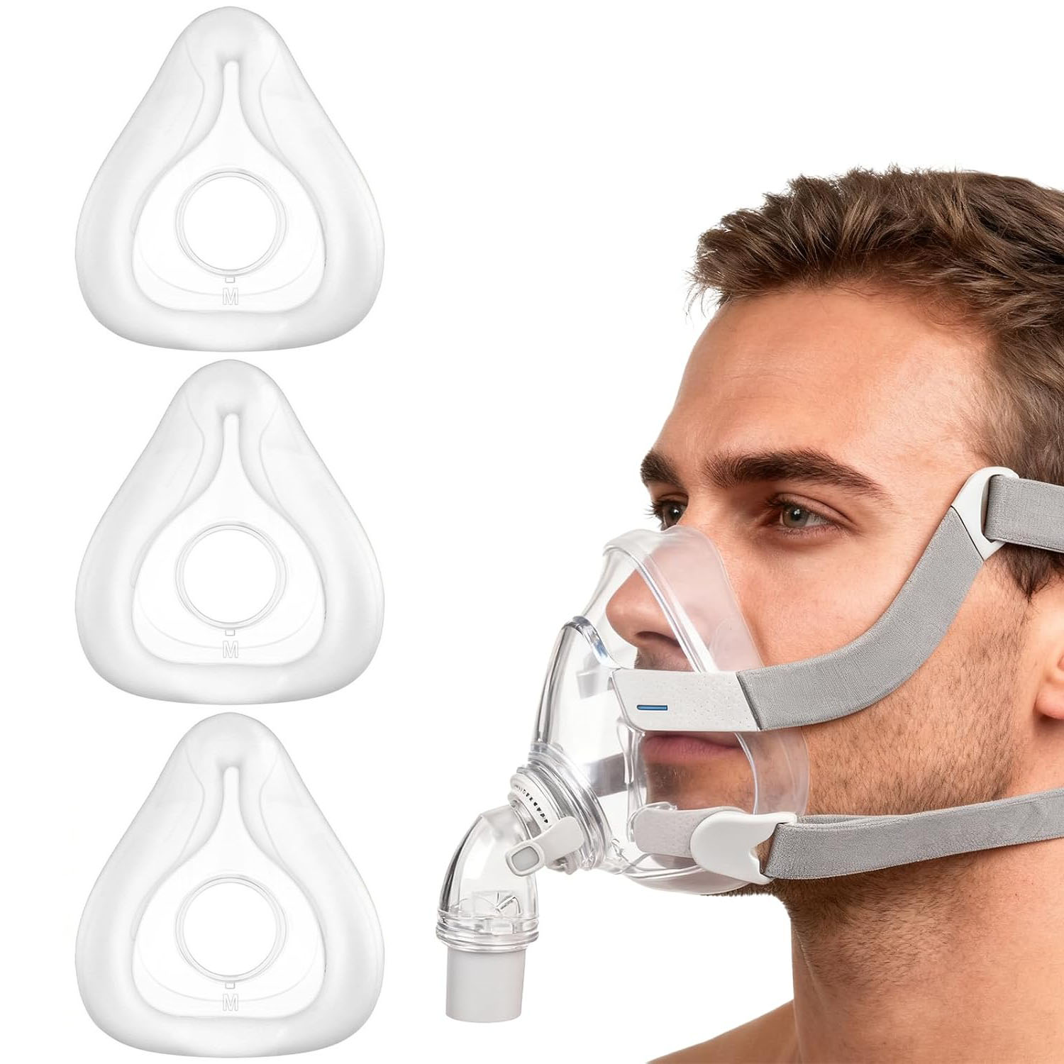 AirTouch F20 フルフェイスCPAPマスク用交換ク - Cpap Full Face Mask Silicone Cushion のレビューと価格