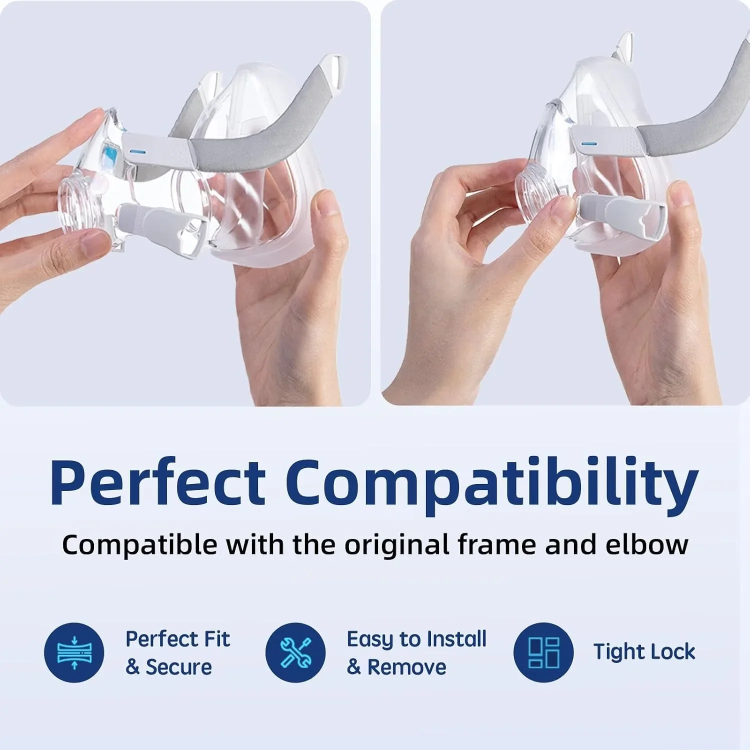 AirTouch F20 フルフェイスCPAPマスク用交換ク - Cpap Full Face Mask Silicone Cushion のレビューと価格