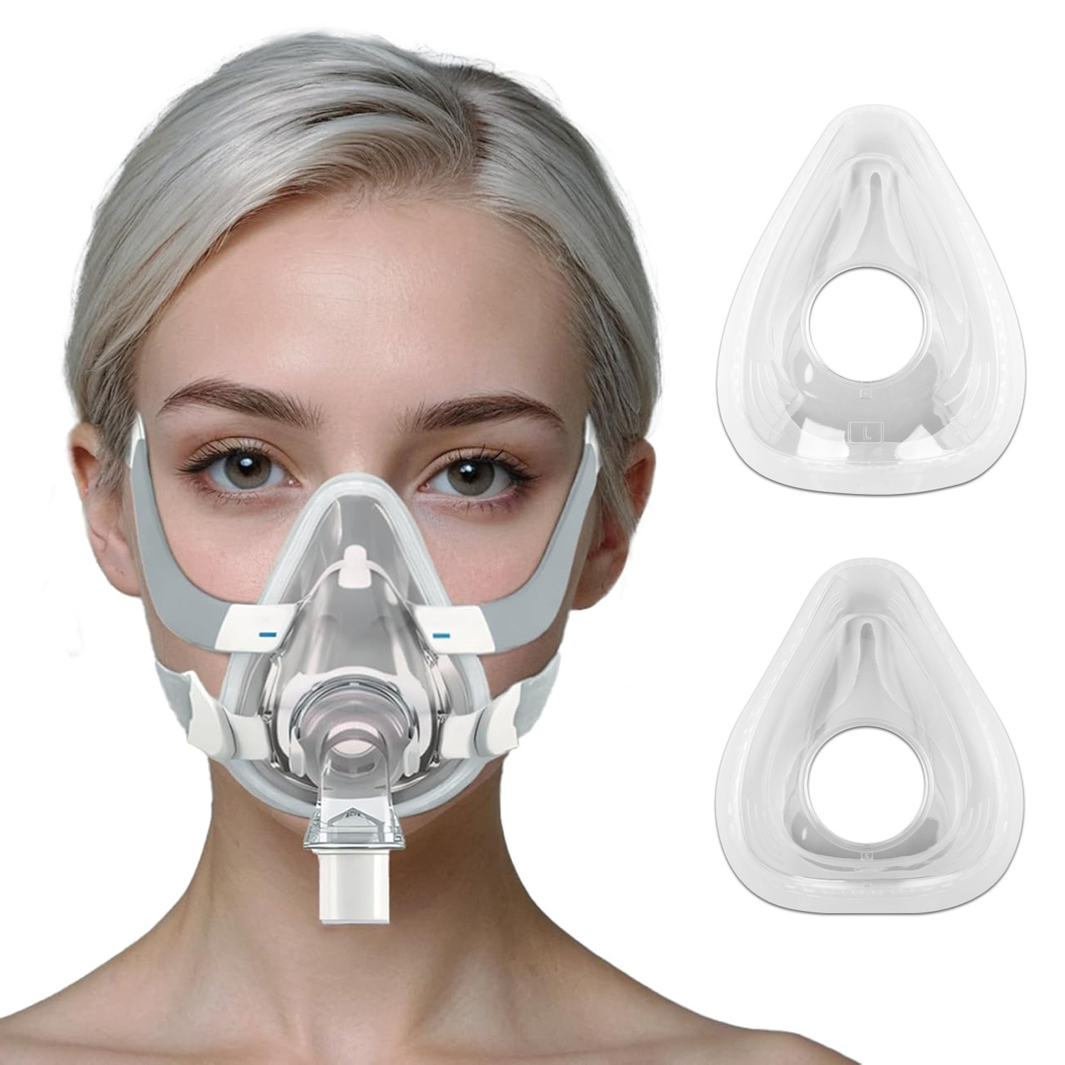 CPAP フルフェイスマスク F20 交換用クッションシール - Cpap Full Face Mask Silicone Cushion のレビューと価格