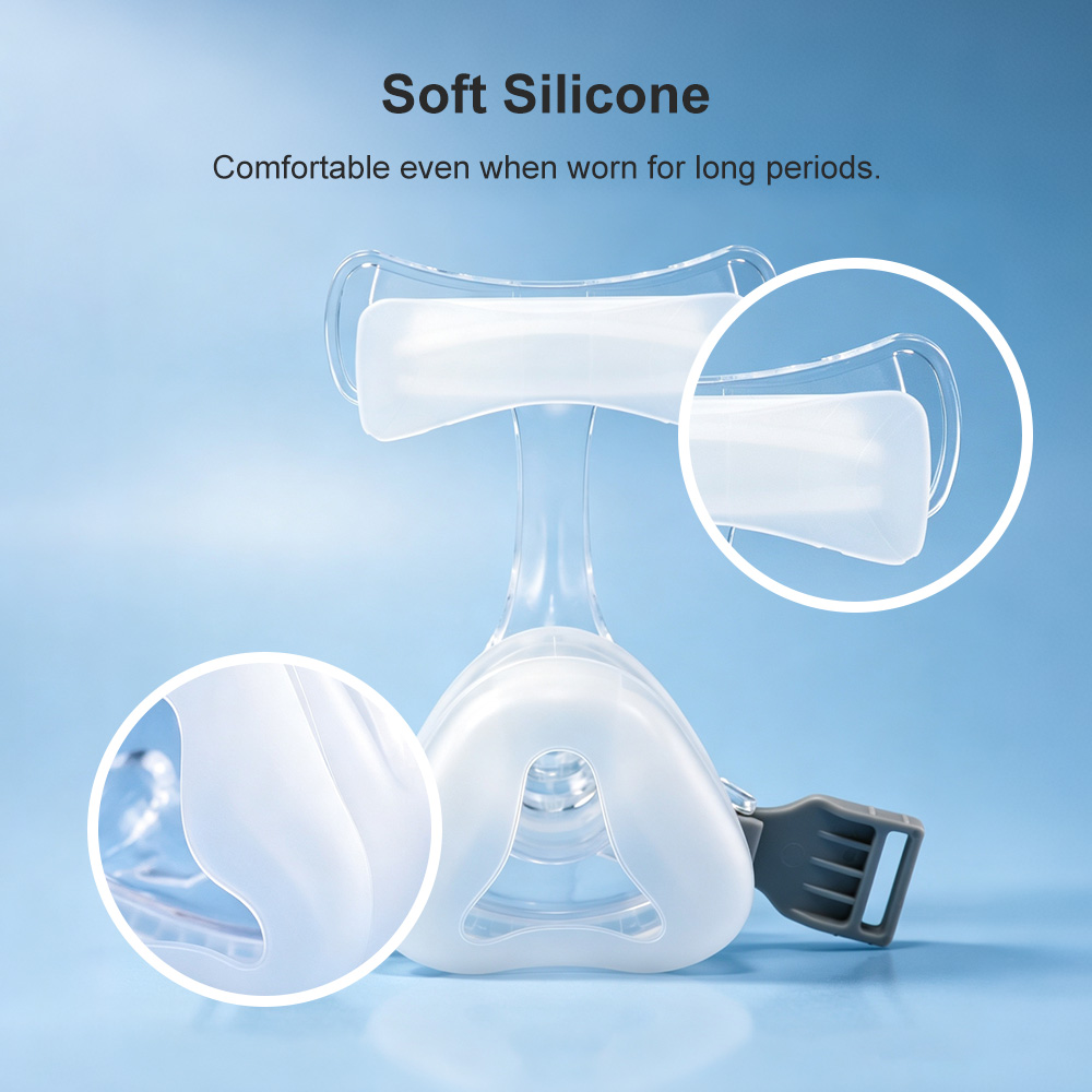 再利用可能な交換用CPAPフルフェイス鼻マスク（フレーム、エ - Cpap Full Face Mask Silicone Cushion のレビューと価格