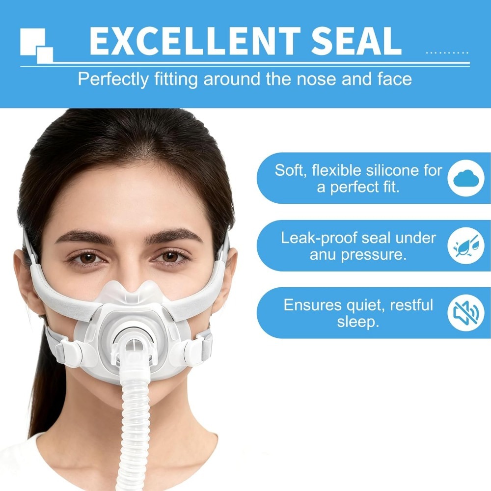 エアフィットF40スタイルフルフェイスマスクシリコンクッショ - Cpap Full Face Mask Silicone Cushion のレビューと価格